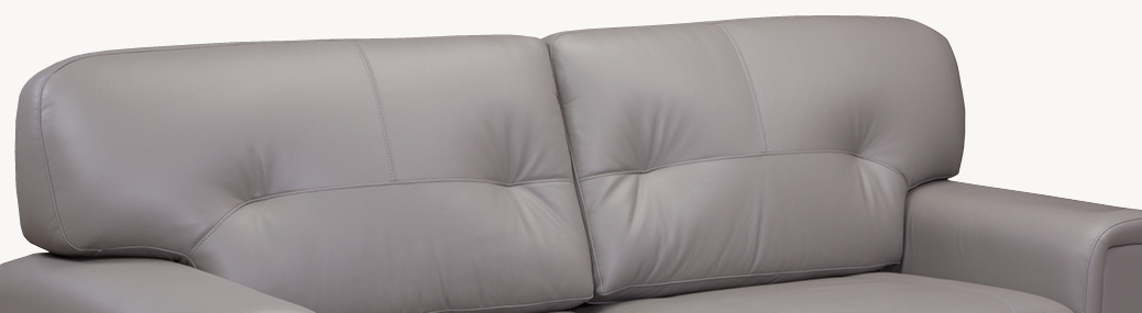 SmartLiving manufactur leather furniture with construction and flexolator with layers of top quality foam and polyester