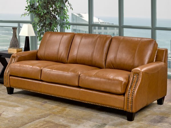 Mcqueen -  Living Room Luxury Leather Sofa by SmartLiving Furniture - Manufacturer of Top Grain Leather Sofa based in Toronto, Canada having dealer in Brampton, Vaughan, Pickering, Mississauga, Oakville, Scarborough, Kingston, Sudbury, Quebec and Other provinces of Canada